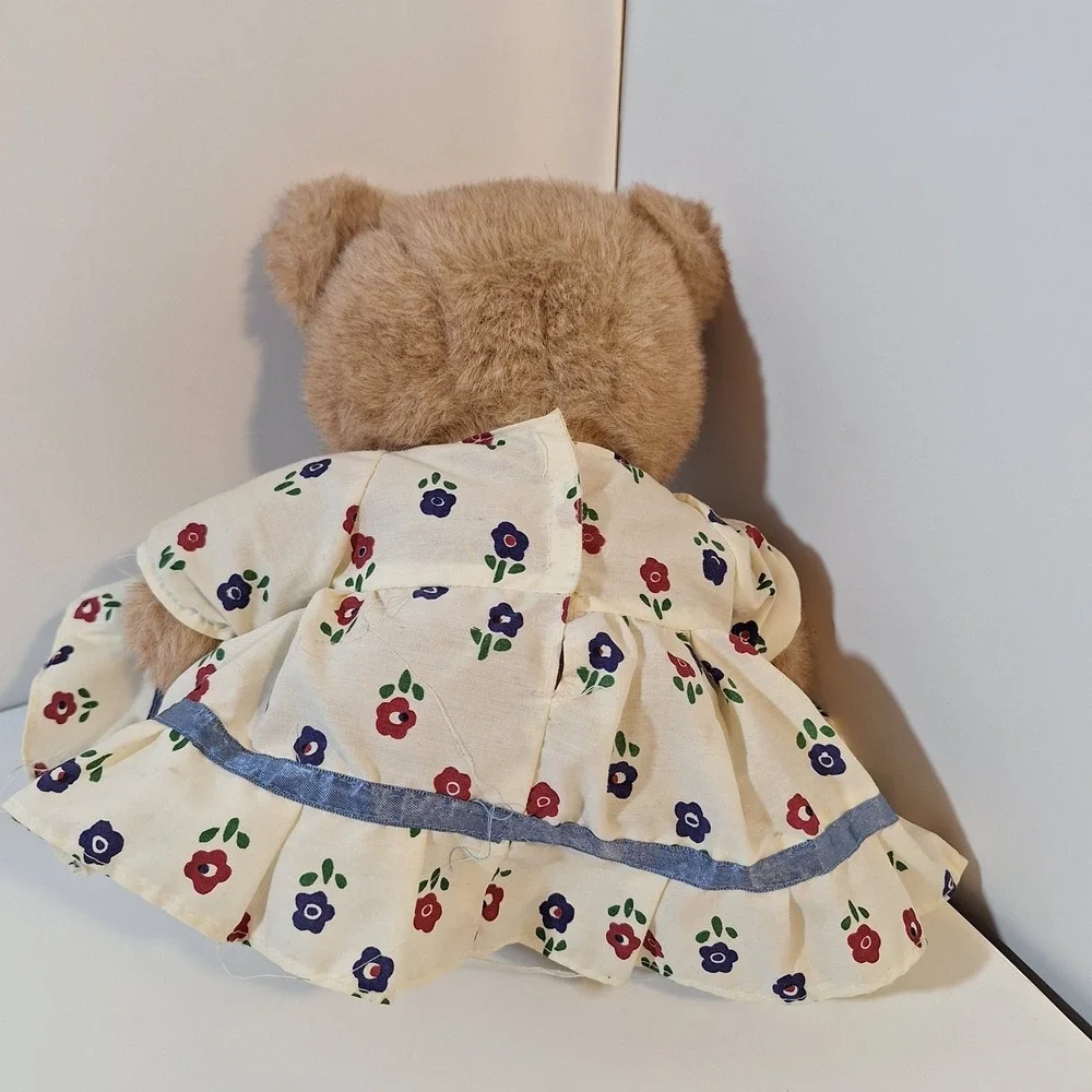 applause teddy bear Talena moving eyes Flower dress school plush 1987 With Tag‎